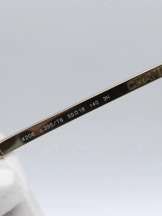 CHANEL Sunglasses metal Gold CC Auth SW1983V main image 6